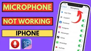 How To Fix Microphone is Not Working on iphone || iOS18