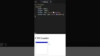 How to create CSS Loader or Spinner? #shorts #css #spinner