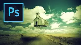 Flying House Manipulation - Photoshop Tutorial
