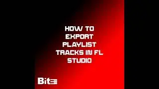 FL studio tutorial: How to export playlist tracks 🔥