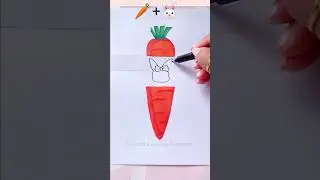 Creative Art  🥕 🐰 Carrot + Bunny  