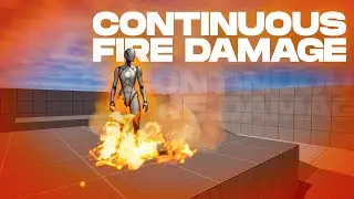 Continuous Fire Damage Unreal Engine 5 Blueprint Tutorial - Free Project Download