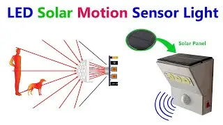 How to make LED Solar Motion Sensor Light || PIR Motion Sensor Light