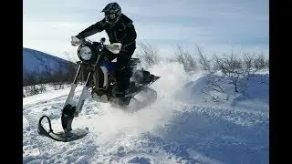 Сноубайк - смотрим, что может. ЭНДУРО на гусенице | SNOWBIKE