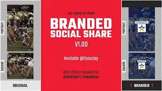 Branded Social Share Sizzle - Dataclay Templater Autograf for After Effects Pre-rigged & Data Mapped