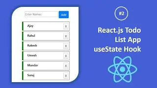 How to Build / Create ReactJS Todo List App using 