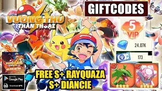 Vương Thú Thần Thoại Gameplay & 8 Giftcode - Free S+ Rayquaza & Diancie | Vương Thú Thần Thoại Code