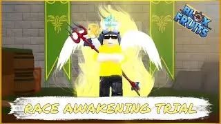 Pvping in Race awakening trial | Blox Fruits