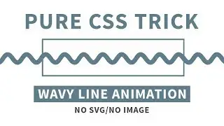 CSS Wavy Line Animation Effects | Wavy Line Loader Animation | Pure CSS Trick