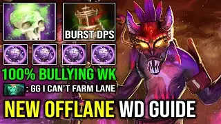 NEW Pro Offlane Witch Doctor Guide - 100% Bullying WK From His Lane with Unlimited Paralyzing Dota 2