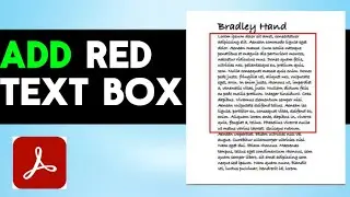 UPDATED 2024! How to add a red box around text in pdf with Adobe Acrobat Pro DC