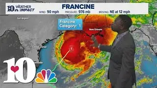 National Weather (9/11): Hurricane Francine traveling upward, heavier rainfall chances moving into F