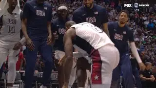 LeBron James has entire USA bench in shock after turning into his prime 😂