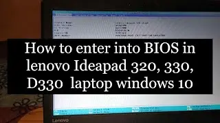 How to enter into BIOS in lenovo Ideapad 320, 330, D330  laptop windows 10 #shorts