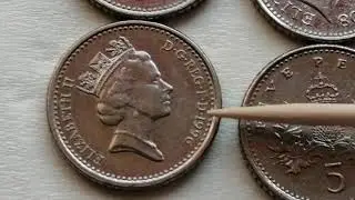 12.000$ 5 Pence QUEEN ELIZABETH II most original and  big value for this rare Coin.... .. .. . , ..