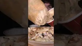 GIANT CHIPOTLE BURRITO?! #asmr #chipotle #shorts