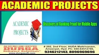 Academic Projects || Discovery of Ranking Fraud for Mobile Apps