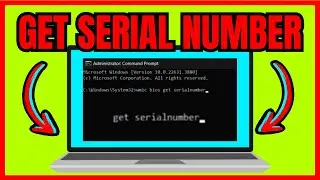 How To Get The Laptop SERIAL NUMBER (QUICK & EASY)