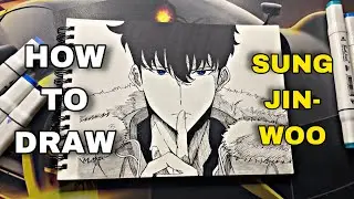 How To Draw Sung Jin-Woo/ Solo Leveling #anime #sololeveling