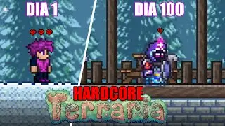 SOBREVIVI 100 DIAS EN TERRARIA HARDCORE MODO MAESTRO