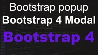 Bootstrap 4 Modal popup Example | Create Popup using Bootstrap4 | Bootstrap modal Dialog show