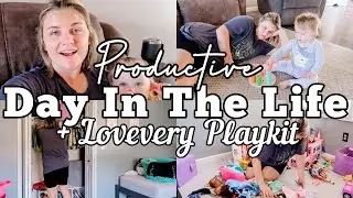 MOM OF 3 DAY IN THE LIFE @Lovevery PLAYKIT | MEIJER HAUL & ORGANIZING | MOM LIFE VLOG | MEGA MOM