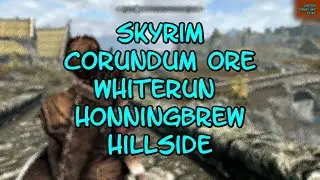 Skyrim Corundum Ore Vein Whiterun Honningbrew Hillside