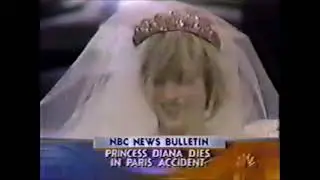 CMGUS VCR NEWS: 1997 09 01 SNL NBC NEWS BULLETIN BBC PRINCESS DIANA ACCIDENT INJURED TO DEATH PARIS