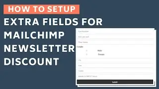 How to set up Extra Fields For MailChimp Newsletter Discount