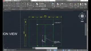 HOW TO DRAW FRAMELESS GLASS DOOR IN AUTOCAD