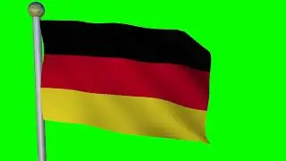 Germany Flag #4 - 4K Green Screen FREE high quality effects