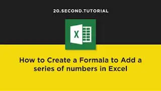 Add numbers using a formula in Excel | Excel Tutorial #19