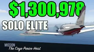 GTA Online Cayo Perico Heist- Velum Approach SOLO Elite $1,300,978