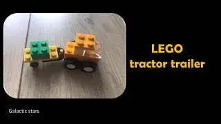 How to make LEGO mini tractor trailer 🚜