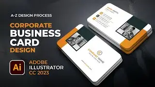 How To MakeStunning Creative Business Card Design in Adobe Illustrator CC 2023 /visiting Card Design