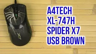 Распаковка A4Tech XL-747H Spider X7 USB Brown