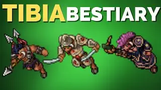 TIBIA BESTIARY, MINOTAUR HUNTER, BLOOD BEAST, WARRIOR, WORM PRIESTESS, MOOH'TAH - ORAMOND