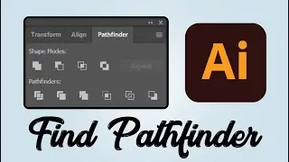 How to find pathfinder panel in Adobe Illustrator