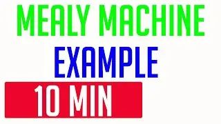 Mealy Machine Example| Finite Automata With Output Example