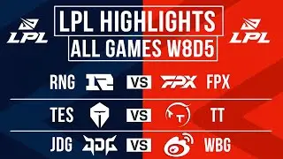 LPL Highlights ALL GAMES Week 8 Day 5 | LPL Spring 2024