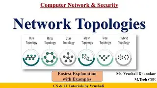 CN 3: Network Topologies | Point to Point, Bus, Ring, Star, Mesh, Tree, Hybrid Topology | All In One