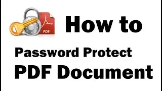 How To Lock a PDF File | How to password protect a PDF file | how to add password to a PDF file