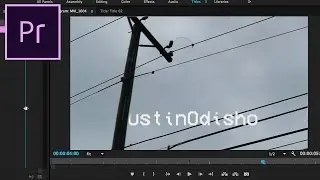 Adobe Premiere Pro CC Tutorial: How to Wipe or Reveal Title Text with Video Interaction