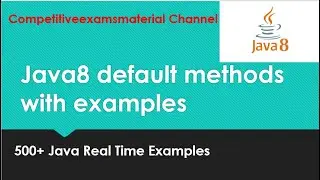 java 8 tutorial : Explain default methods in interface in java8 with example?