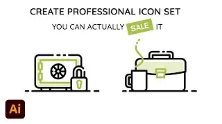 Sell your Icon? Create Professional Line Icon Set with Adobe Illustrator