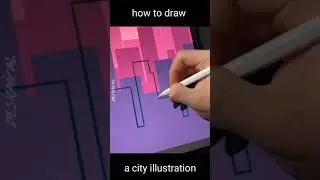 draw an easy city illustration