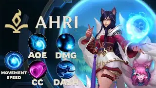 Wild Rift : Ahri 👩🦊🔮 - Champion Gameplay