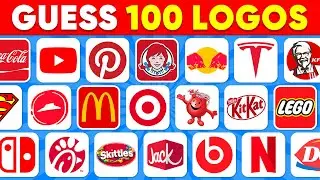 Guess the RED Logo in 3 Seconds | 100 Famous Logos 🍏🥇 Logo Quiz 2024