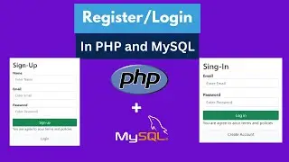 Login and Registration Form in PHP and MySQL | Registration and Login System with PHP and MySQL