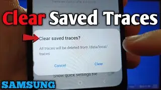 How to clear saved traces on Samsung Galaxy A02 | System Tracing | Developer Options